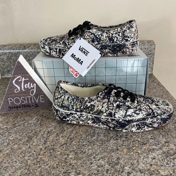 Vans Authenticate x MoMA Jackson Pollock Modern Art Shoes Camo Men 4.5 / Women 6 - Picture 2 of 11